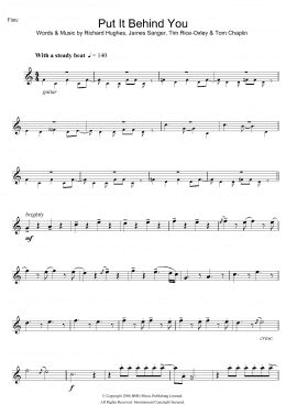 page one of Put It Behind You (Flute Solo)