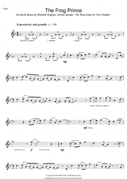 page one of The Frog Prince (Flute Solo)