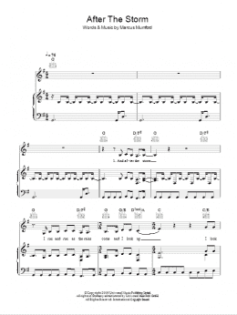 page one of After The Storm (Piano, Vocal & Guitar Chords)
