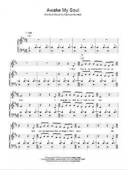 page one of Awake My Soul (Piano, Vocal & Guitar Chords)