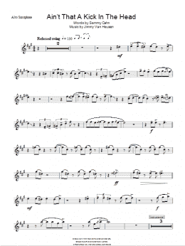 page one of Ain't That A Kick In The Head (Lead Sheet / Fake Book)