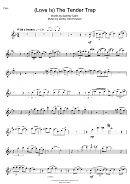 page one of (Love Is) The Tender Trap (Flute Solo)