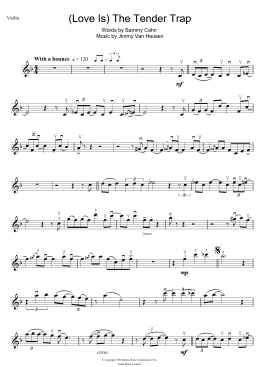 page one of (Love Is) The Tender Trap (Violin Solo)