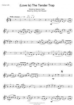 page one of (Love Is) The Tender Trap (Clarinet Solo)