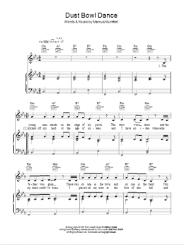 page one of Dust Bowl Dance (Piano, Vocal & Guitar Chords)