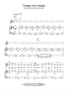 page one of Thistle And Weeds (Piano, Vocal & Guitar Chords)