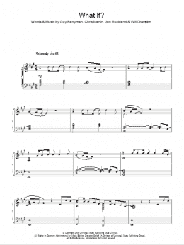 page one of What If? (Piano Solo)