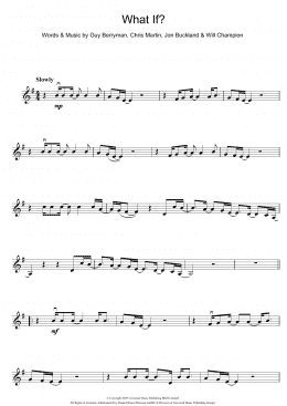 page one of What If? (Violin Solo)