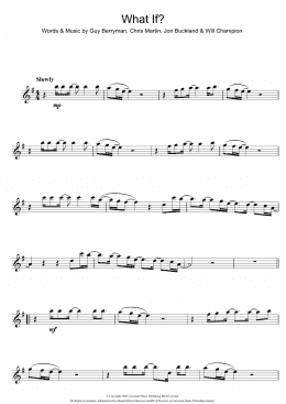 page one of What If? (Flute Solo)
