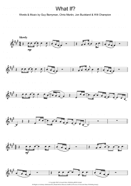 page one of What If? (Clarinet Solo)