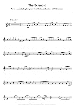 page one of The Scientist (Flute Solo)