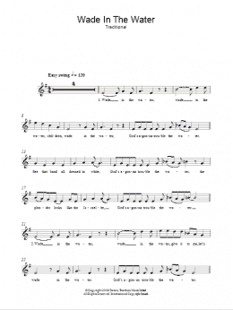 page one of Wade In The Water (Lead Sheet / Fake Book)