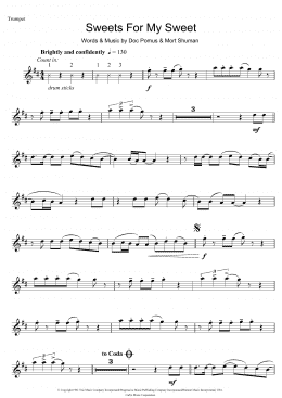 page one of Sweets For My Sweet (Trumpet Solo)