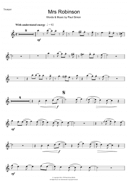 page one of Mrs. Robinson (Trumpet Solo)