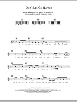 page one of Don't Let Go (Love) (Piano Chords/Lyrics)