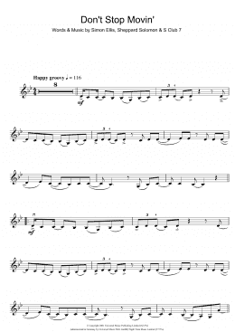 page one of Don't Stop Movin' (Violin Solo)