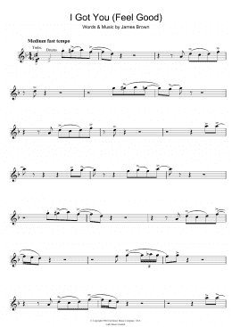page one of I Got You (I Feel Good) (Clarinet Solo)