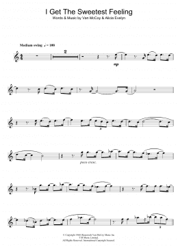 page one of I Get The Sweetest Feeling (Tenor Sax Solo)