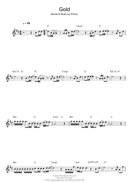 page one of Gold (Flute Solo)