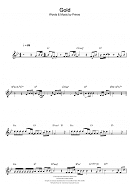 page one of Gold (Clarinet Solo)