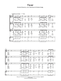 page one of Fever (SSA Choir)