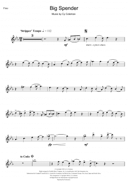 page one of Big Spender (from Sweet Charity) (Flute Solo)
