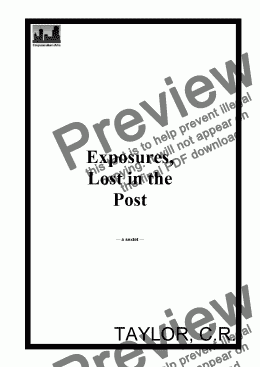 page one of Exposures, Lost in the Post