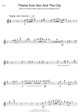 page one of Theme from Sex And The City (Flute Solo)