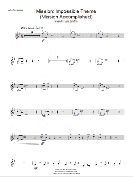 page one of Mission: Impossible Theme (Lead Sheet / Fake Book)