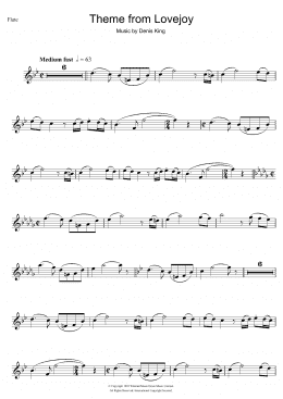 page one of Theme from Lovejoy (Flute Solo)
