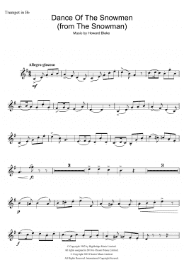 page one of Dance Of The Snowmen (from The Snowman) (Trumpet Solo)