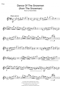page one of Dance Of The Snowmen (from The Snowman) (Flute Solo)