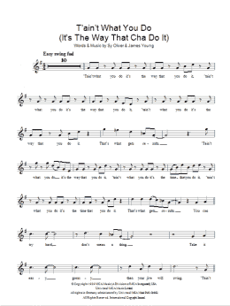 page one of 'Tain't What You Do (It's The Way That Cha Do It) (Lead Sheet / Fake Book)