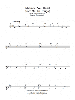 page one of Where Is Your Heart (Lead Sheet / Fake Book)