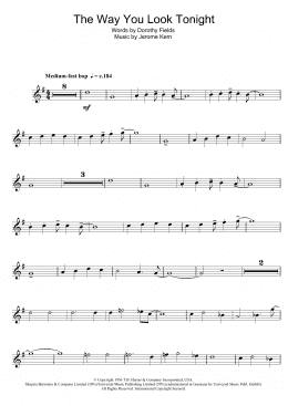 page one of The Way You Look Tonight (Tenor Sax Solo)