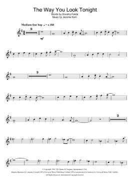 page one of The Way You Look Tonight (Trumpet Solo)
