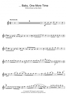 page one of ...Baby One More Time (Flute Solo)