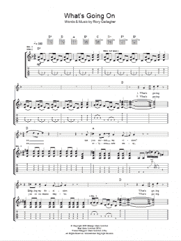 page one of What's Going On (Guitar Tab)