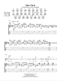 page one of See Here (Guitar Tab)