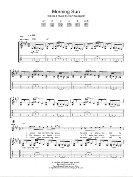 page one of Morning Sun (Guitar Tab)