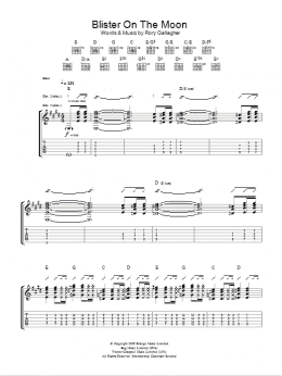 page one of Blister On The Moon (Guitar Tab)