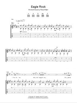 page one of Eagle Rock (Guitar Tab)