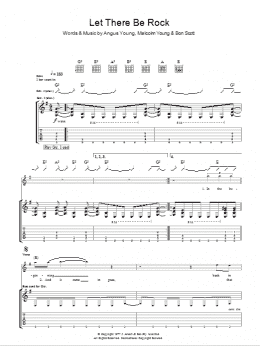 page one of Let There Be Rock (Guitar Tab)