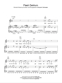 page one of Flash Delirium (Piano, Vocal & Guitar Chords)