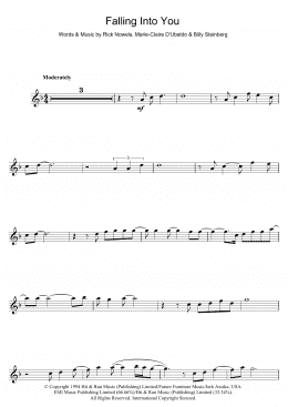 page one of Falling Into You (Flute Solo)