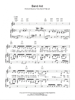 page one of Band Aid (Piano, Vocal & Guitar Chords)