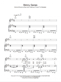 page one of Skinny Genes (Piano, Vocal & Guitar Chords)