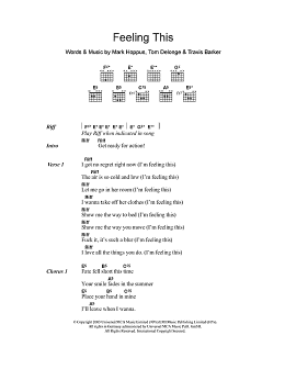page one of Feeling This (Guitar Chords/Lyrics)
