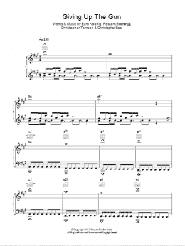 page one of Giving Up The Gun (Piano, Vocal & Guitar Chords)