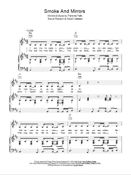 page one of Smoke And Mirrors (Piano, Vocal & Guitar Chords)